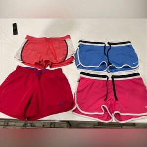 Nike Colorful Athletic Shorts Collection. 4 shorts size Small.